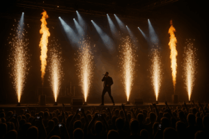 Pyrotechnie scénique : comment transformer un spectacle ou un concert avec des effets spéciaux professionnels