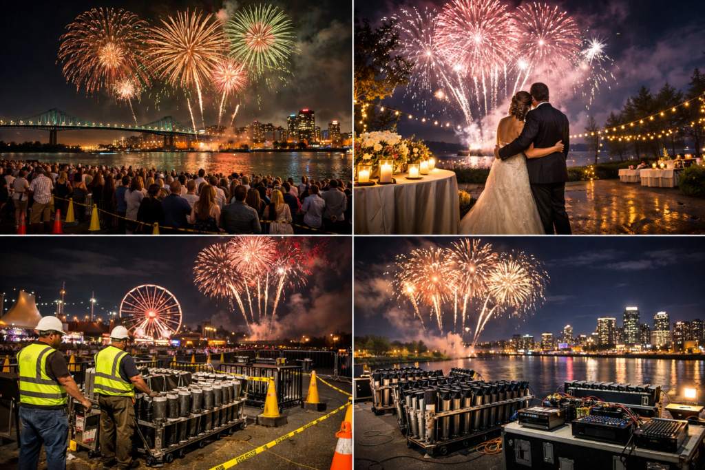 Comment organiser un feu d’artifice au Québec : guide complet pour un spectacle réussi et sécuritaire