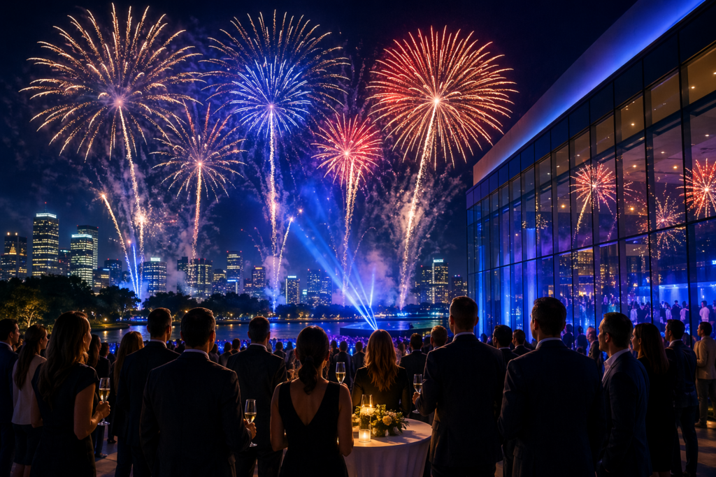 Feux d’artifice pour événement corporatif : guide complet pour un spectacle professionnel réussi