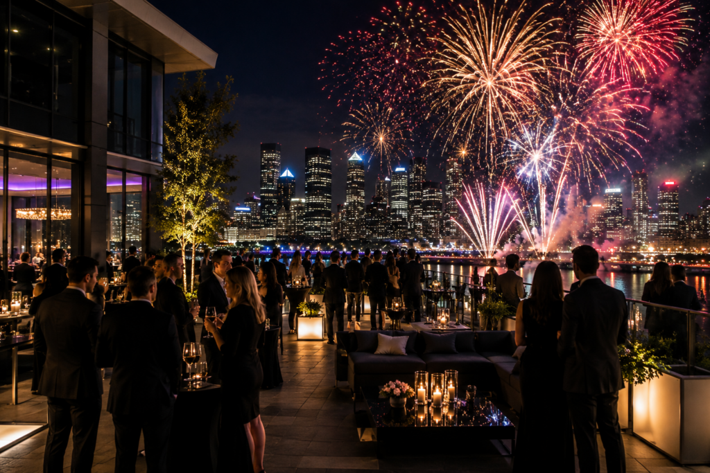 Feux d’artifice événement corporatif