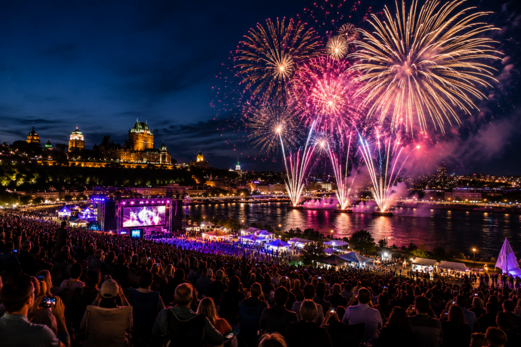 Spectacles pyrotechniques Québec