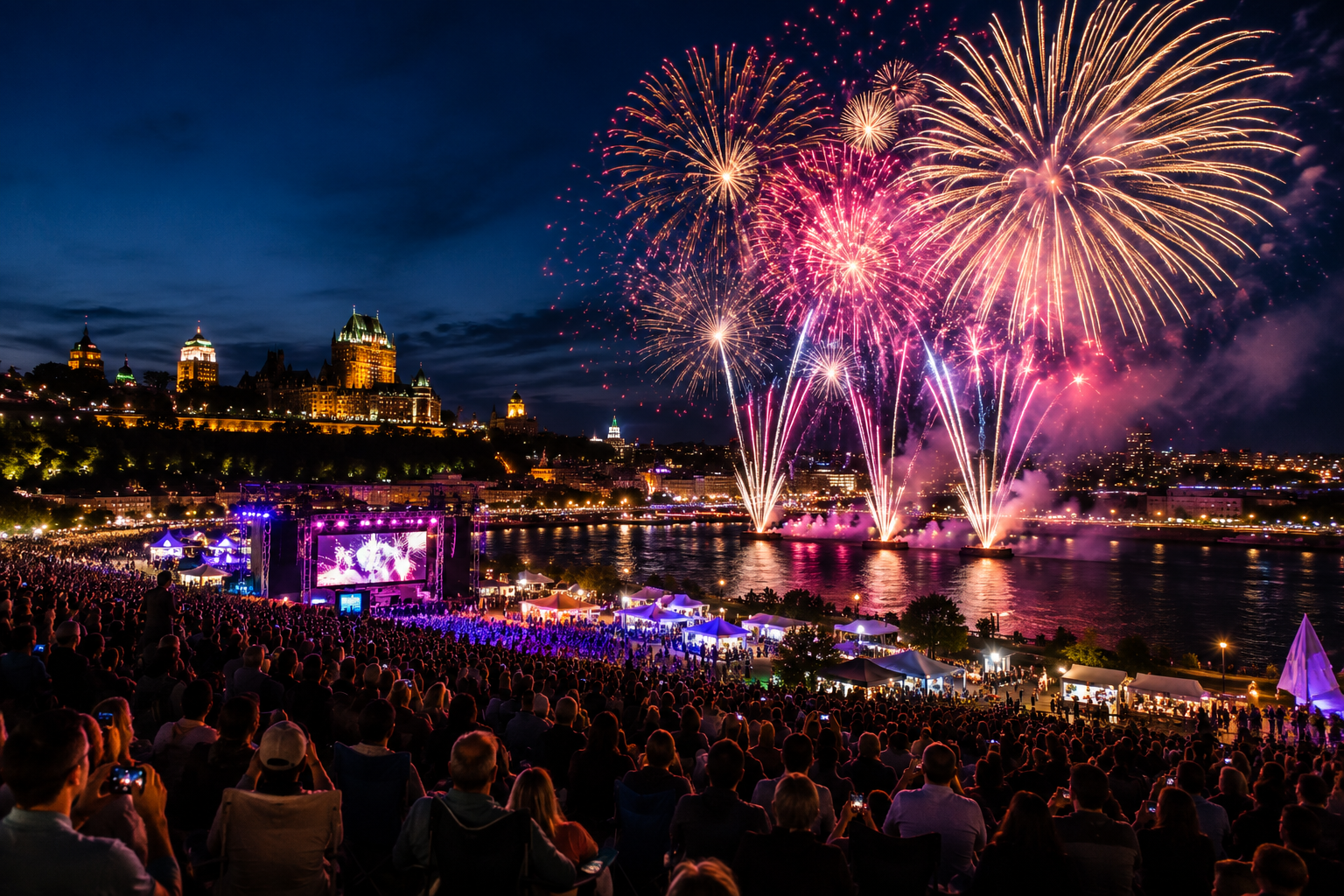Spectacles pyrotechniques Québec